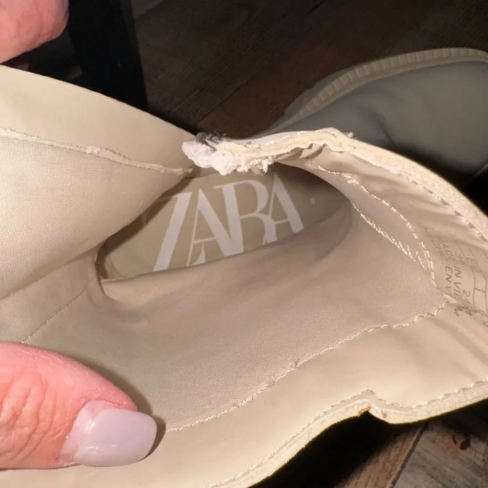 Zara Lug soles beige Boots size 38 - Picture 5 of 13